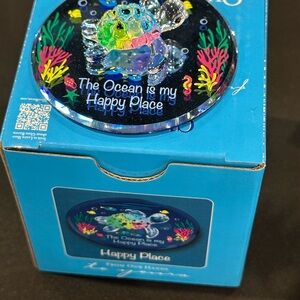 Colorful Glass Turtle Figurine - Ocean Theme